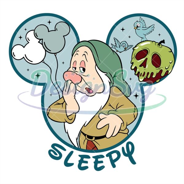 sleepy-the-7-dwarfs-mickey-mouse-head-svg