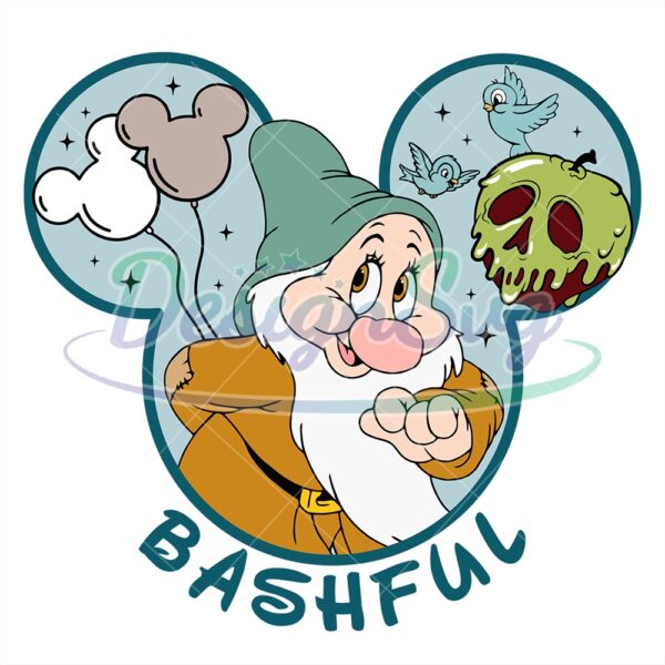 bashful-the-7-dwarfs-mickey-mouse-head-svg