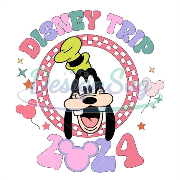 disney-trip-checkered-goofy-dog-head-svg