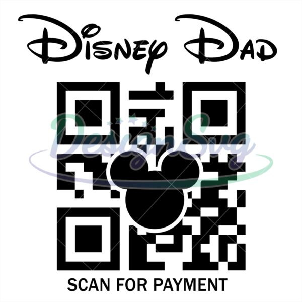 disney-dad-mickey-qr-code-scan-for-payment-svg