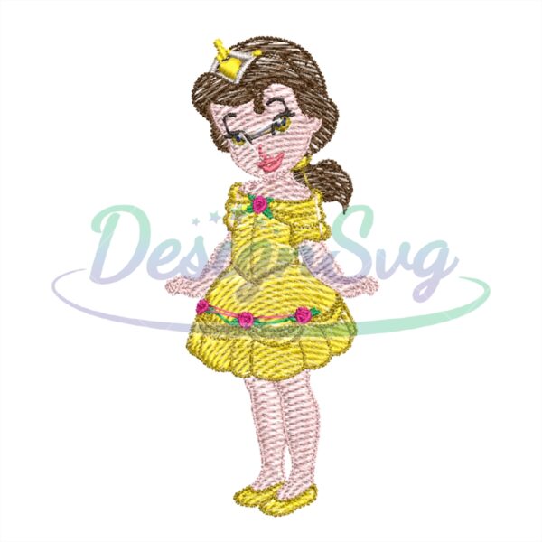 young-belle-princess-embroidery-png