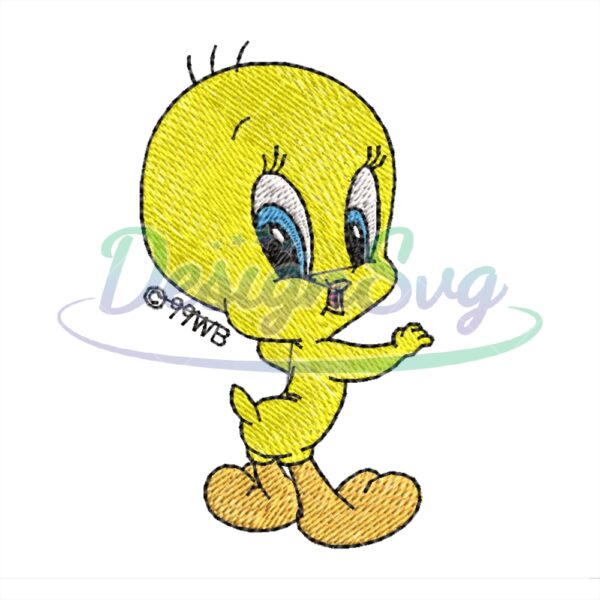 looney-tunes-tweety-bird-embroidery-png