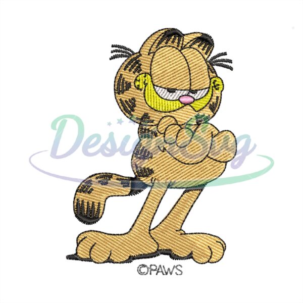 garfield-proud-cat-embroidery-png