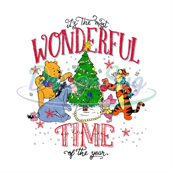 its-the-most-wonderful-time-of-the-year-pooh-friends-christmas-png