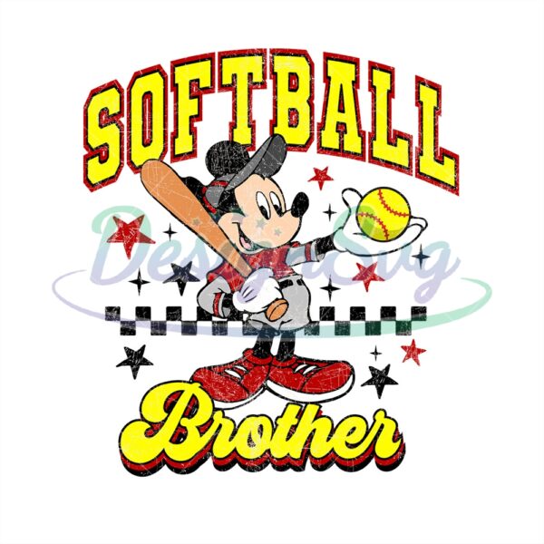 Softball Brother Disney Mickey Mouse PNG