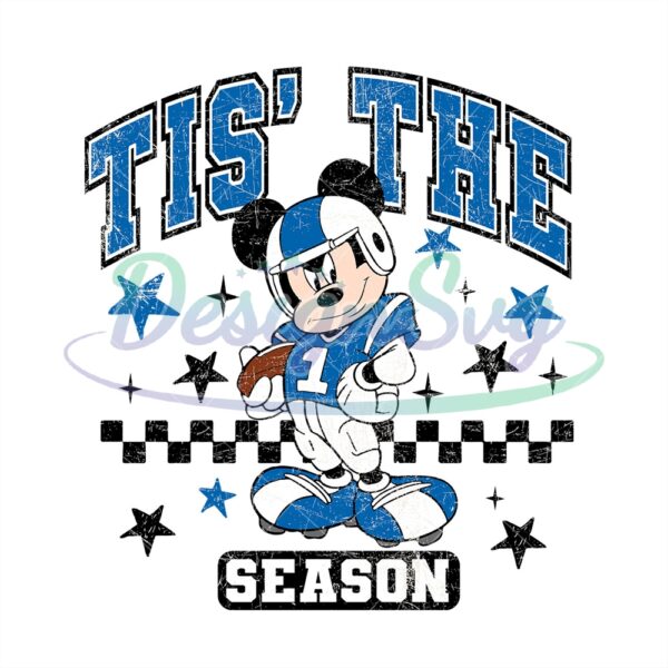 Tis The Season Mickey Mouse Football PNG