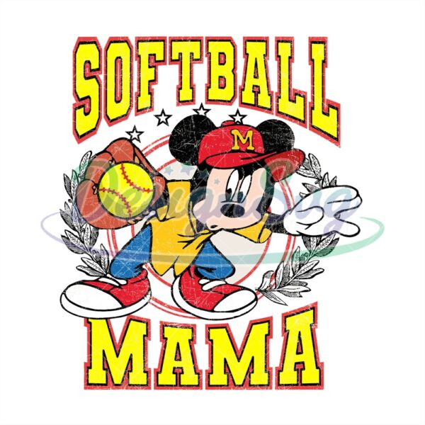 Softball Mama Disney Mickey Mouse Sport PNG