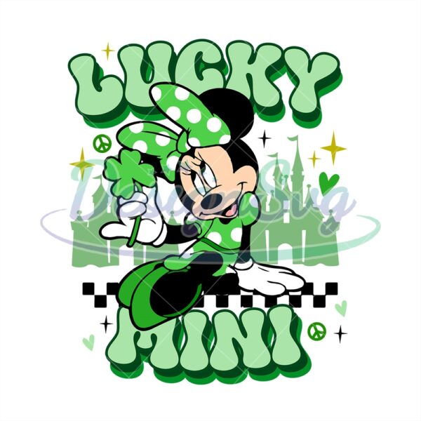 Luckey Mini Minnie Mouse St Patricks Day PNG
