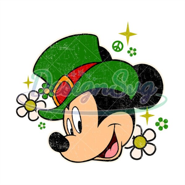 Mickey Mouse Happy Saint Patricks Day PNG