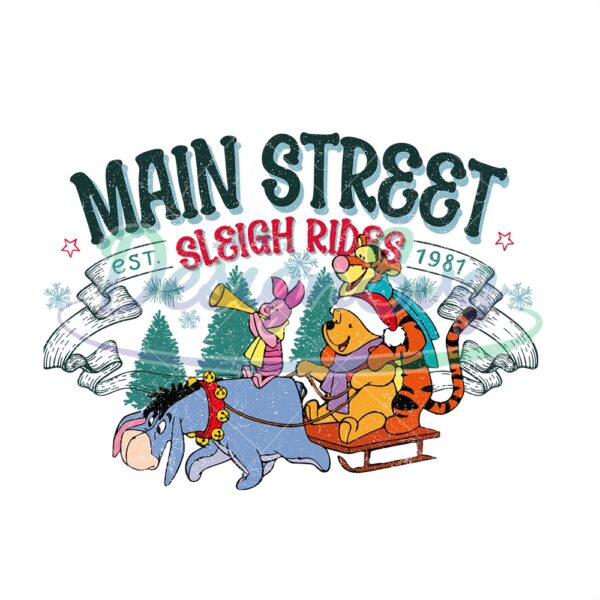 main-street-sleigh-ride-est-1981-pooh-friends-christmas-png