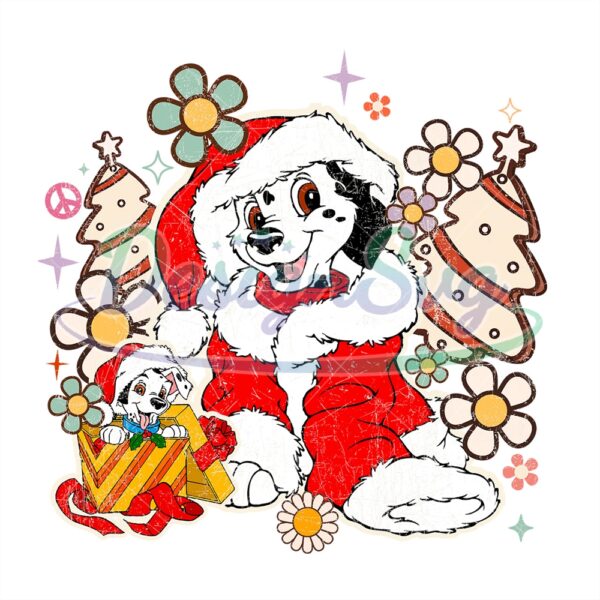 one-hundred-and-one-dalmatians-dog-christmas-day-png