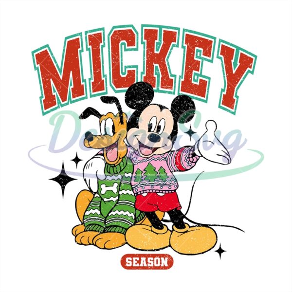 disney-mickey-mouse-pluto-dog-christmas-season-png