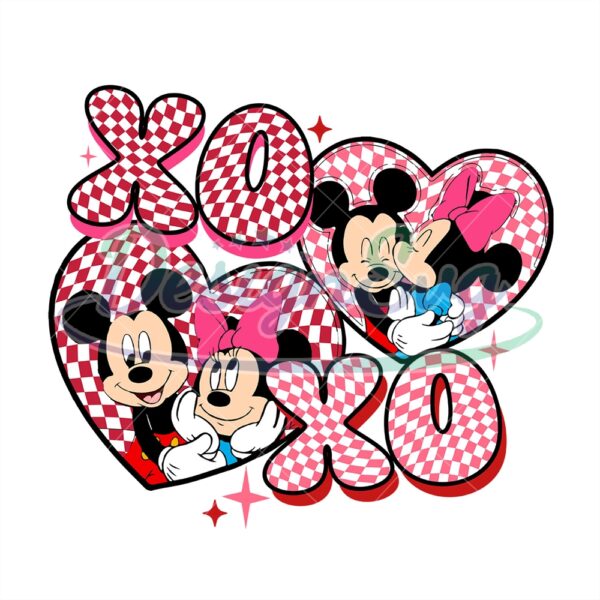 xoxox-love-valentine-disney-couple-mickey-minnie-mouse-png