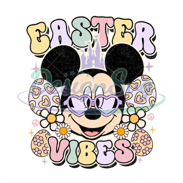 Disney Mickey Mouse Easter Vibes PNG