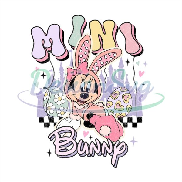 Disney Minnie Mouse Mini Bunny Easter PNG