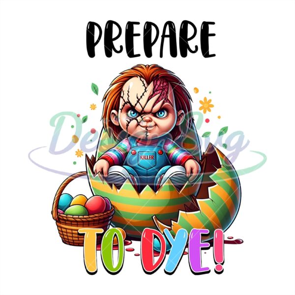 Prepare To Dye Baby Chucky Easter Egg Png