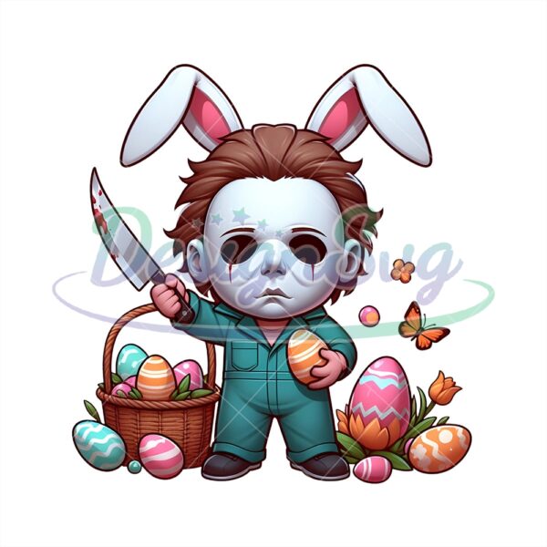 Baby Michael Myers Bunny Easter Egg Png