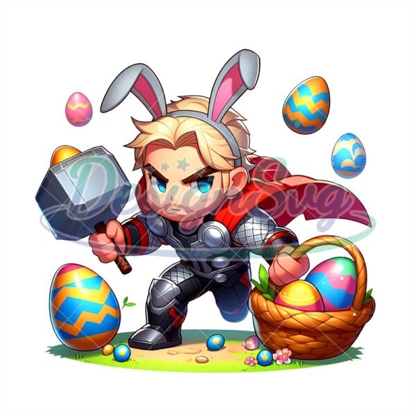 Thor Bunny Happy Easter Day Png