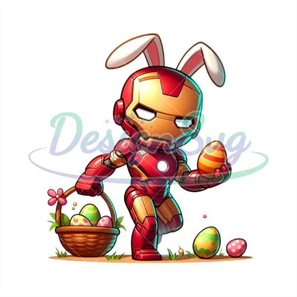 Iron Man Bunny Happy Easter Day Png