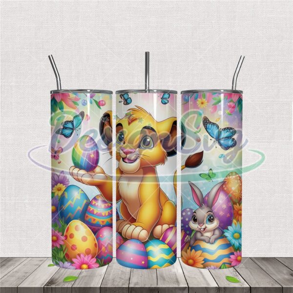 the-lion-king-simba-happy-easter-tumbler-wrap-png