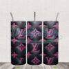 3d-lv-black-leather-skinny-tumbler-wrap-png