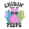 Chilling With My Peeps Cool Easter Egg PNG