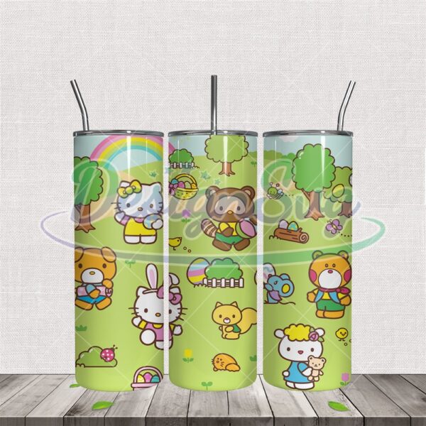 hello-kitty-sanrio-characters-easter-eggs-tumbler-png