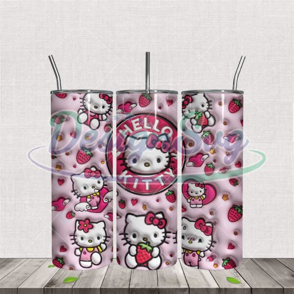 3d-pink-hello-kitty-strawberry-20oz-tumbler-wrap-png