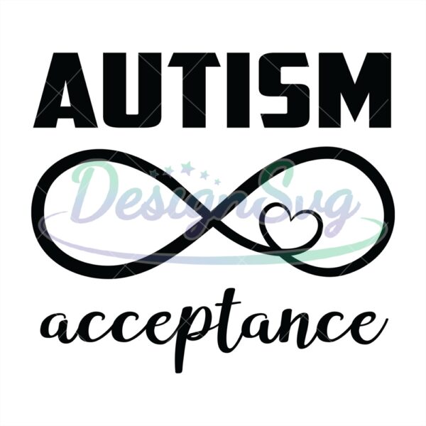 Autism Acceptance Infinity Loop PNG