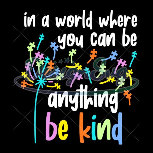 Autism In A World You Can Be Kind PNG