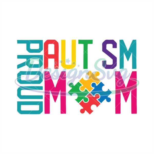 Pround Autism Mom Puzzle Piece PNG