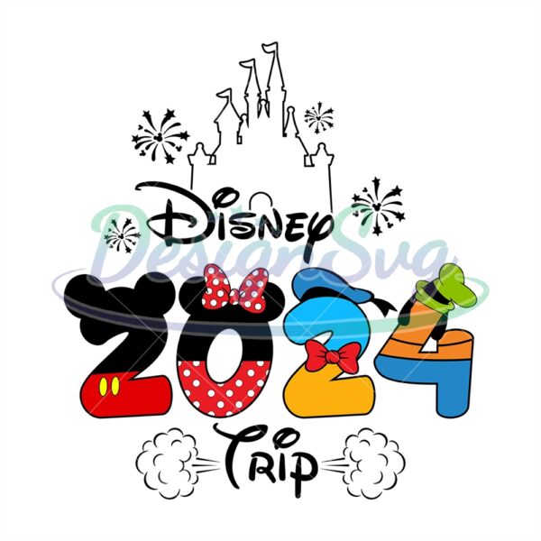 Disney Kingdom Magic Trip 2024 PNG