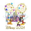 Mickey Friends Golden Castle Disney 2024 PNG