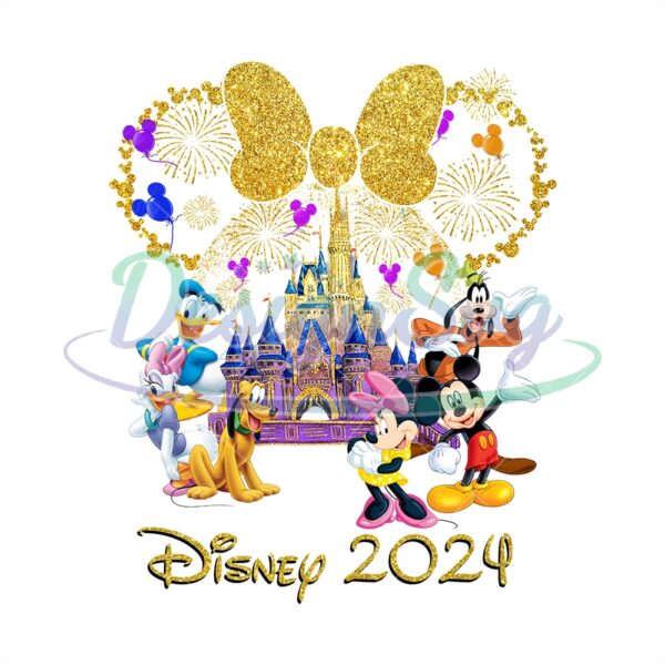 Mickey And Friends Castle Disney 2024 PNG