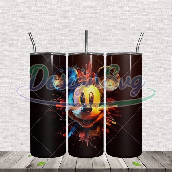 3d-effect-mickey-mouse-skinny-tumbler-wrap-png