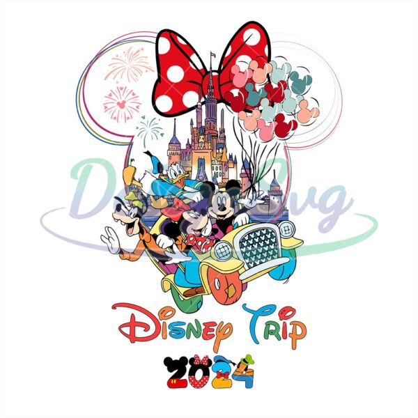 Disney Trip 2024 Minnie Mouse Kingdom PNG