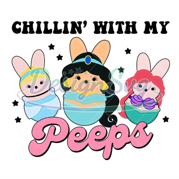 Chilling With My Easter Princess Peeps PNG
