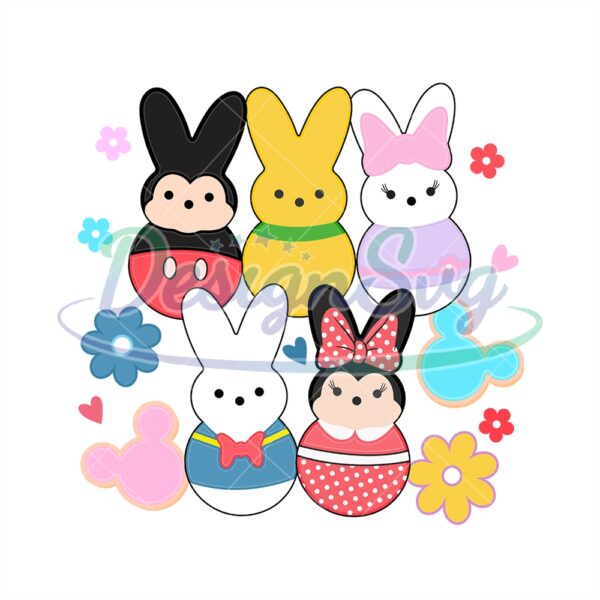 Mickey Mouse and Friends Happy Easter PNG
