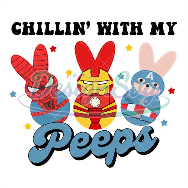 Chilling With My Superhero Easter Peeps PNG