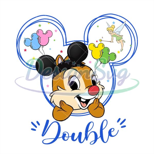 Double Chip Disney Mickey Head PNG