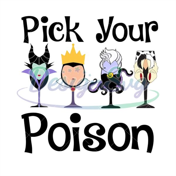 Pick Your Poison Disney Villains PNG