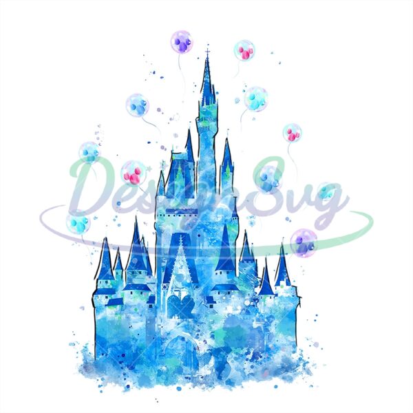 Disney Watercolor Kingdom Clipart PNG