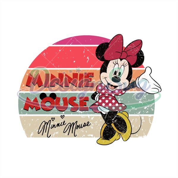 Disney Minnie Mouse with Signature PNG