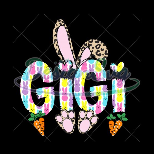 Gigi Bunny Easter Day Leopard Png