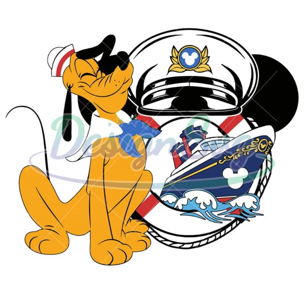 sailor-pluto-dog-disney-cruise-ship-svg