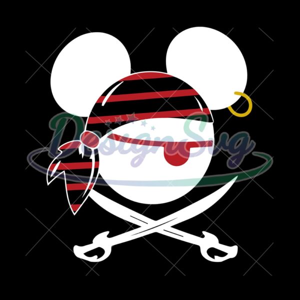 pirate-mickey-mouse-head-silhouette-svg