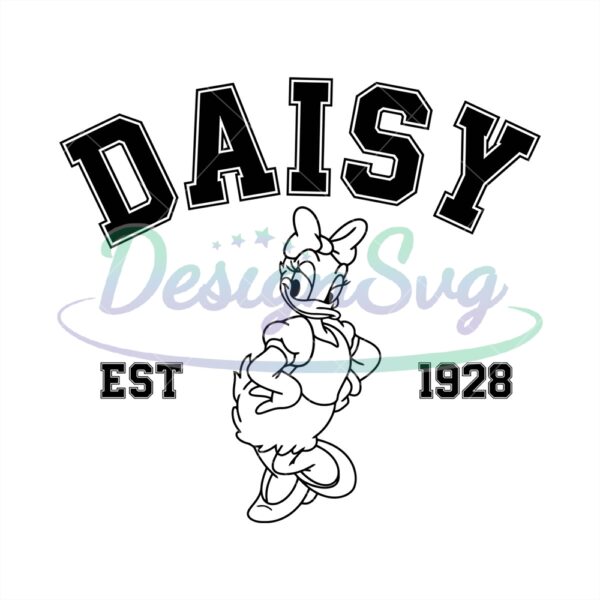 daisy-duck-since-1928-design-svg