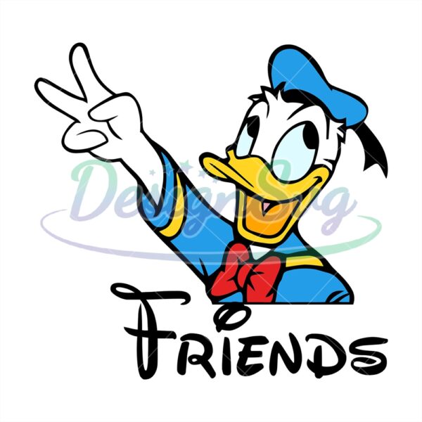 donald-duck-friends-disney-character-svg