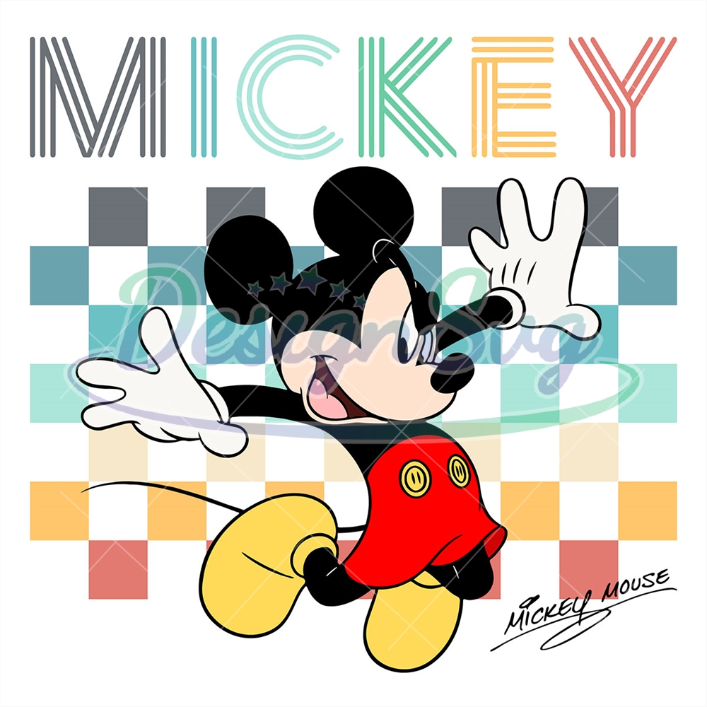 Disney Mickey Mouse Signature Classic SVG DesignSVG