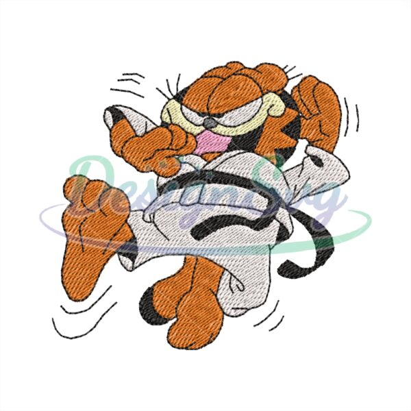 garfield-the-karate-cat-embroidery